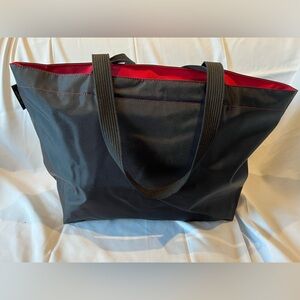 Hervé Chapelier Tote Bag Black w/Red Accents